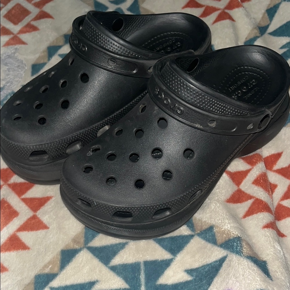 Crocs Classic Black Clogs Platform - image 1
